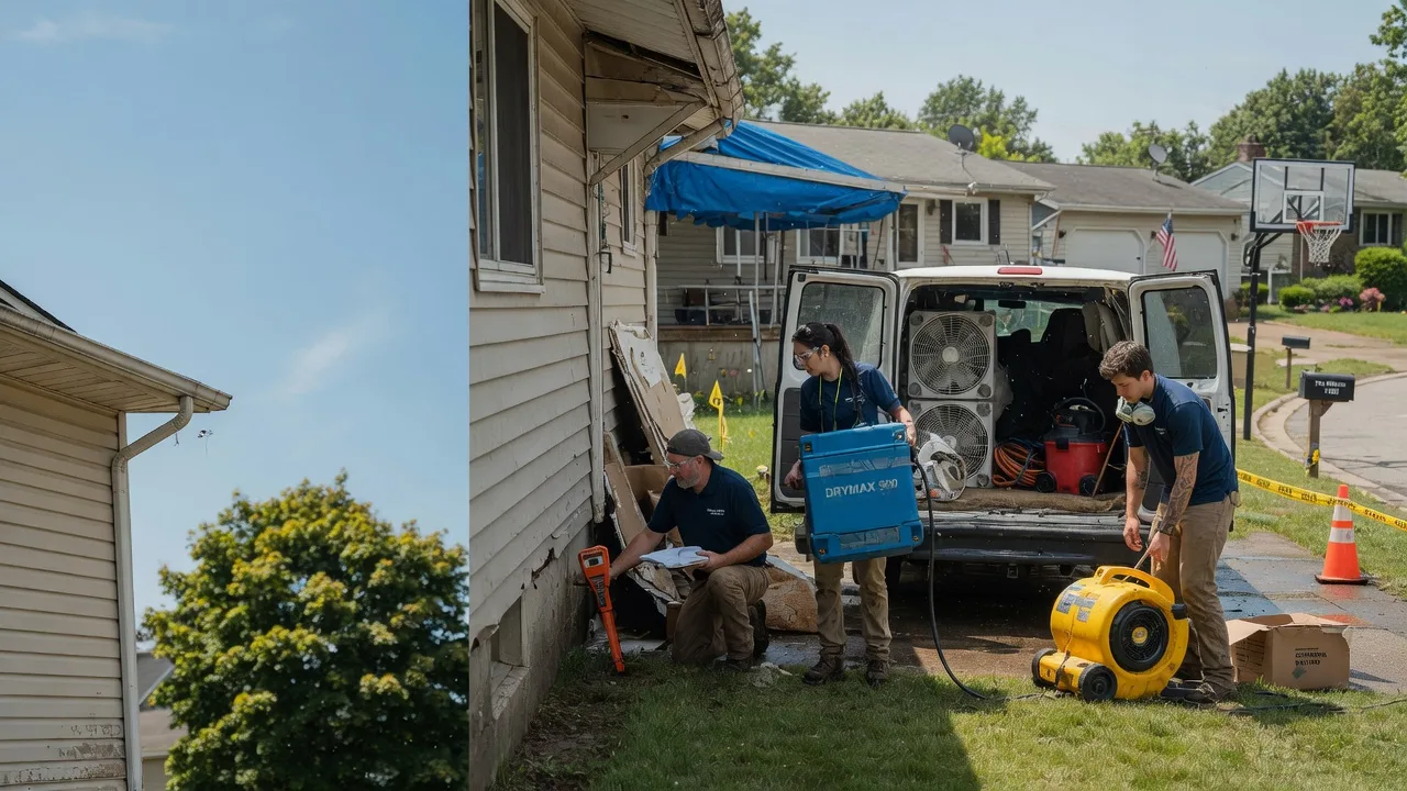 Ceiling Leak Cleanup in Thomasboro, IL near me