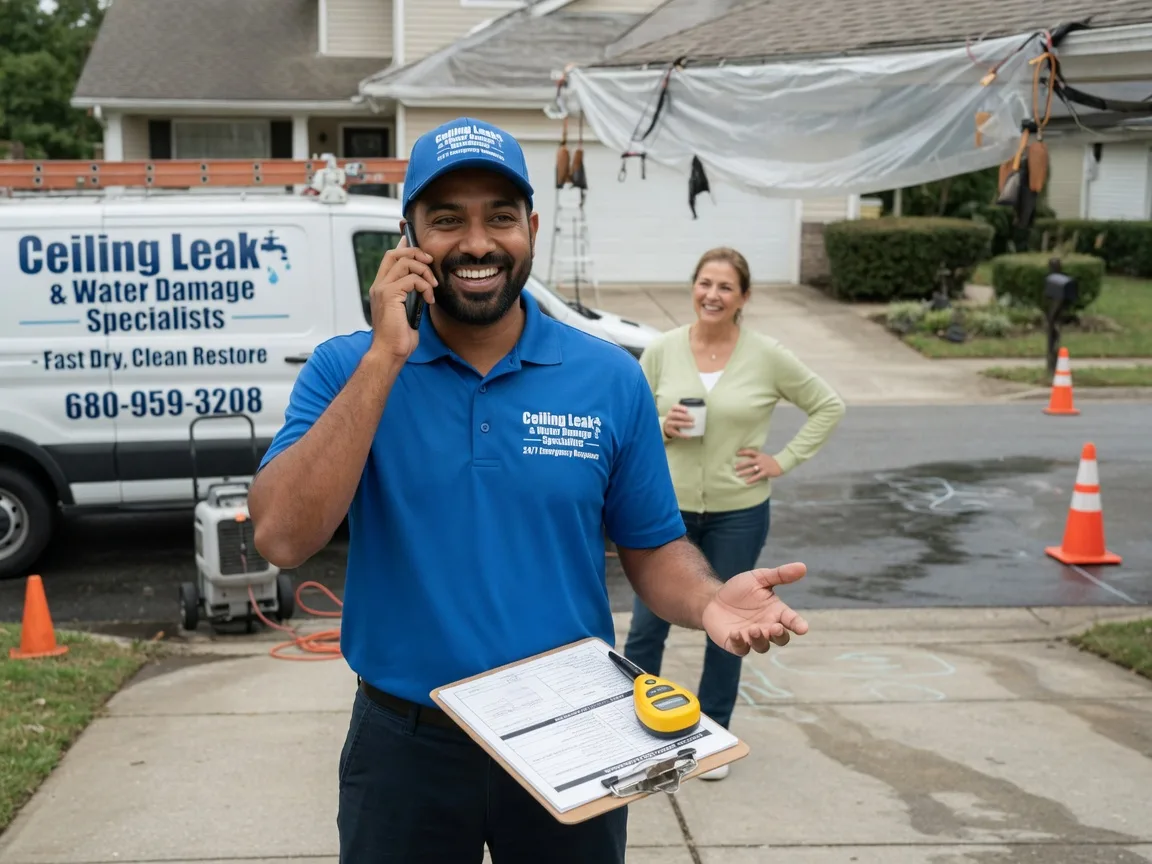 Ceiling Leak Cleanup Thomasboro, IL FAQs